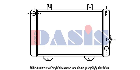 AKS DASIS Радиатор, охлаждение двигателя 250110N